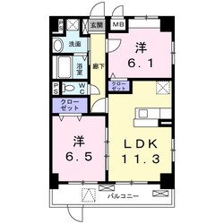 グラシス池尻の物件間取画像